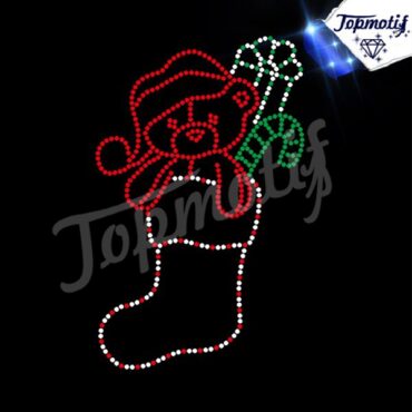 wholesale Rhinestone Hotfix Transfer Christmas Design