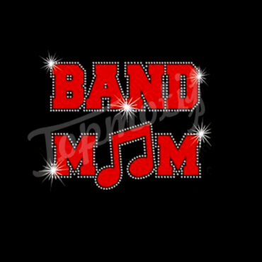 Band Mom Wholesale Rhinestone Heat Transfers Vinyl For Clothing