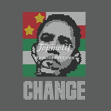 Iron On Transfer Change Obama Hotfix Motif Designs