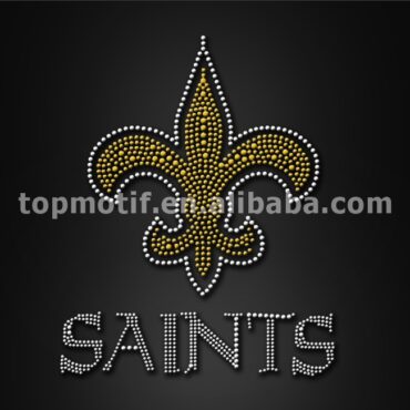 saints rhinestone t shirt transfer