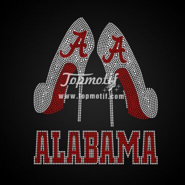 Custom Alabama Rhinestone Heat Transfer Designs