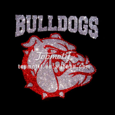 Glitter Vinyl Transfer Wholesale Bulldog T Shirt Iron On Designs