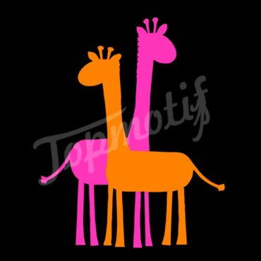 giraffe motif design vinyl heat transfer custom transfers