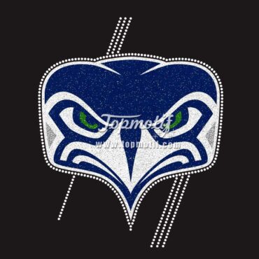 Glitter Material Motif Bling Seattle Seahawks shirts