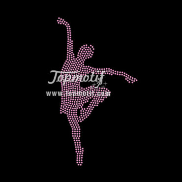 Rhinestone Transfers Iron On Gymnastics T shirt Transfers