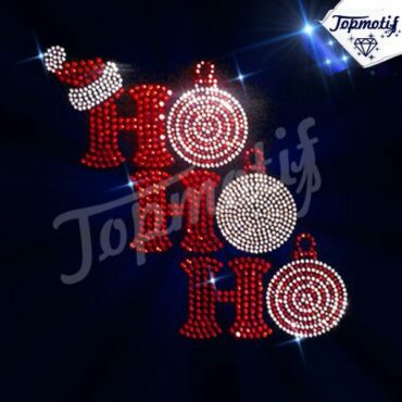 wholesale  Christmas hat iron on rhinestone transfers