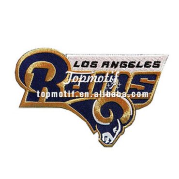 Rams custom embroidery patches brand new team logo patch