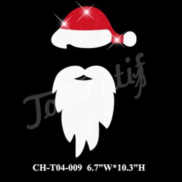 Popular Rhinestone Transfer Christmas Santa Claus Heat Motif