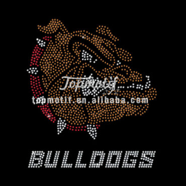 Hotfix Strass Design Bulldogs Iron On Transfer Templates