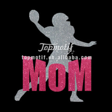 Iron On Transfer Sport Mom Glitter Heat Transfer Vinyl For Clothing