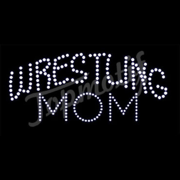 Wrestling MOM Rhinestone Motif