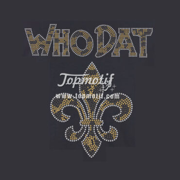 Custom Iron On Saints Decals Who Dat Hotfix Motifs Wholesale