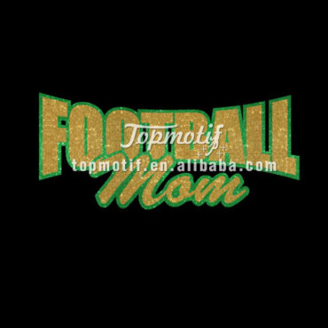 Glitter Vinyl T Shirt Transfer Football Mom Iron On Transfer Wholesale