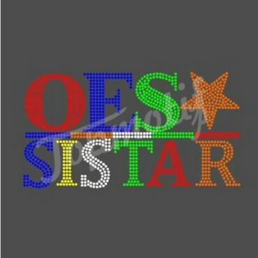 OES Sister Iron On Rhinestone Transfers Wholesale Eastern Star