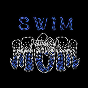 Rhinestone Transfer Motifs Swim Mom Ready Heat Transfer Designs