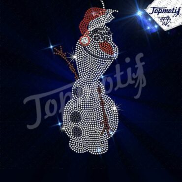 wholesale  Christmas olaf hot fix rhinestone transfers