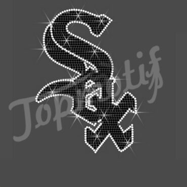 Hotfix Rhinestones White Sox Transfer BASEBALL