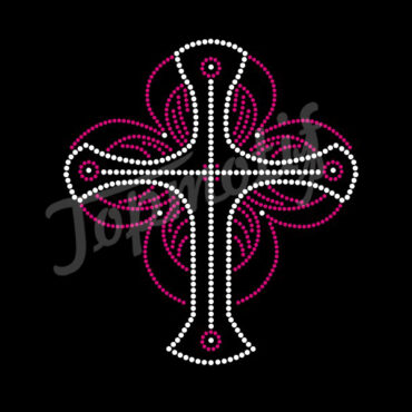 Hotsale Strass Heat Transfer Rhinestone Motif Cross Rhinestone T Shirt Transfer