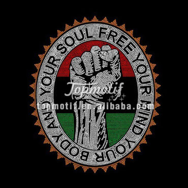 Free Your Mind, Soul And Body Rhinestone Transfer Motifs