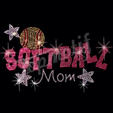 Star Softball MOM Heat Transfer T Shirt Designs