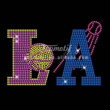 Custom rhinestone transfer for  ball sports