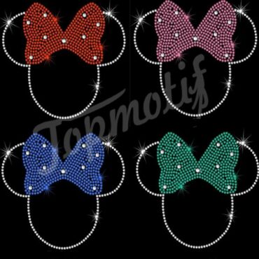 Custom Your Name Mouse Wholesale Rhinestone Transfers Design