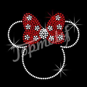 cute cartoon design with bling rhinstone transfers for t-shirt