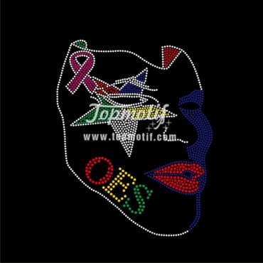 Bling Rhinestone Transfers Oes Customized Iron Ons