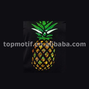 Hologram Pineapple Heat Transfer Design For T-shirt