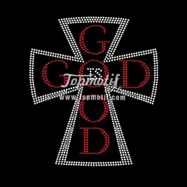 Custom God Rhinestone Iron On Transfers For T Shirts