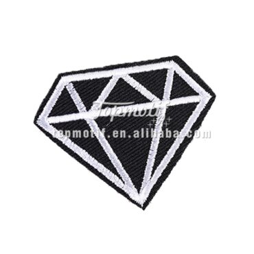 custom diamond embroidered patches