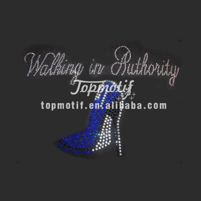 High heels Rhinestone Fashion Custom Hotfix Motifs