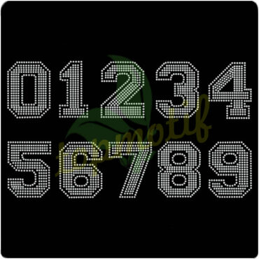 The Arabic numeral table Iron On Transfer For Sports Tee