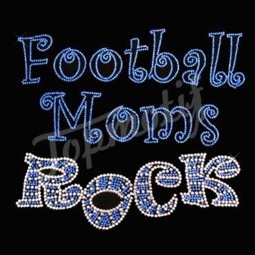 Football MOMs rock rhinestone transfer designs