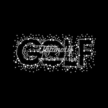 Hotfix Motif New Design Golf Rhinestone Iron-On Transfers