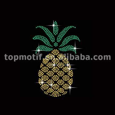 Bling Bling Pineapple Rhinestone Hot Fix Transfer Wholesale