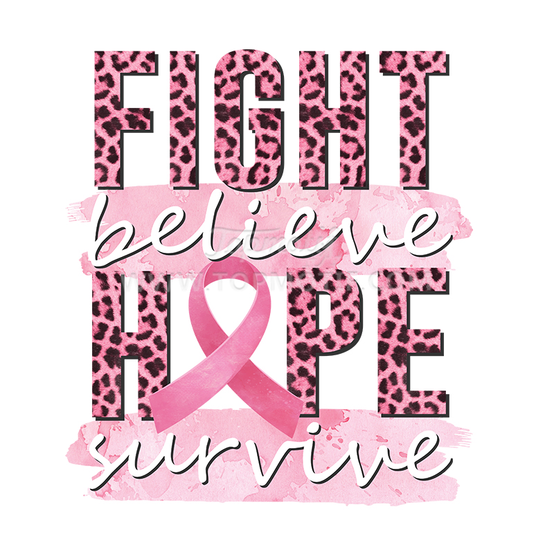 Go Fight Win Breast Cancer Football Team Iron On Decals DTF Breast Cancer  Awareness Transfer Stickers Ready To Press For Clothes