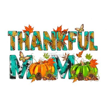 Thankful Mama Iron On Transfer Thanksgiving Heat Press For Clothes Sweatshirt